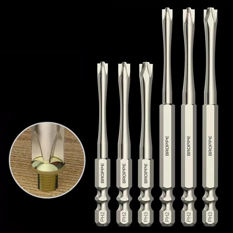 Chave de Fenda Magnética Bits para Air Socket Switch Panel Batch Head Nutdriver Fph2 Fph3 Shank Magnético Pcs