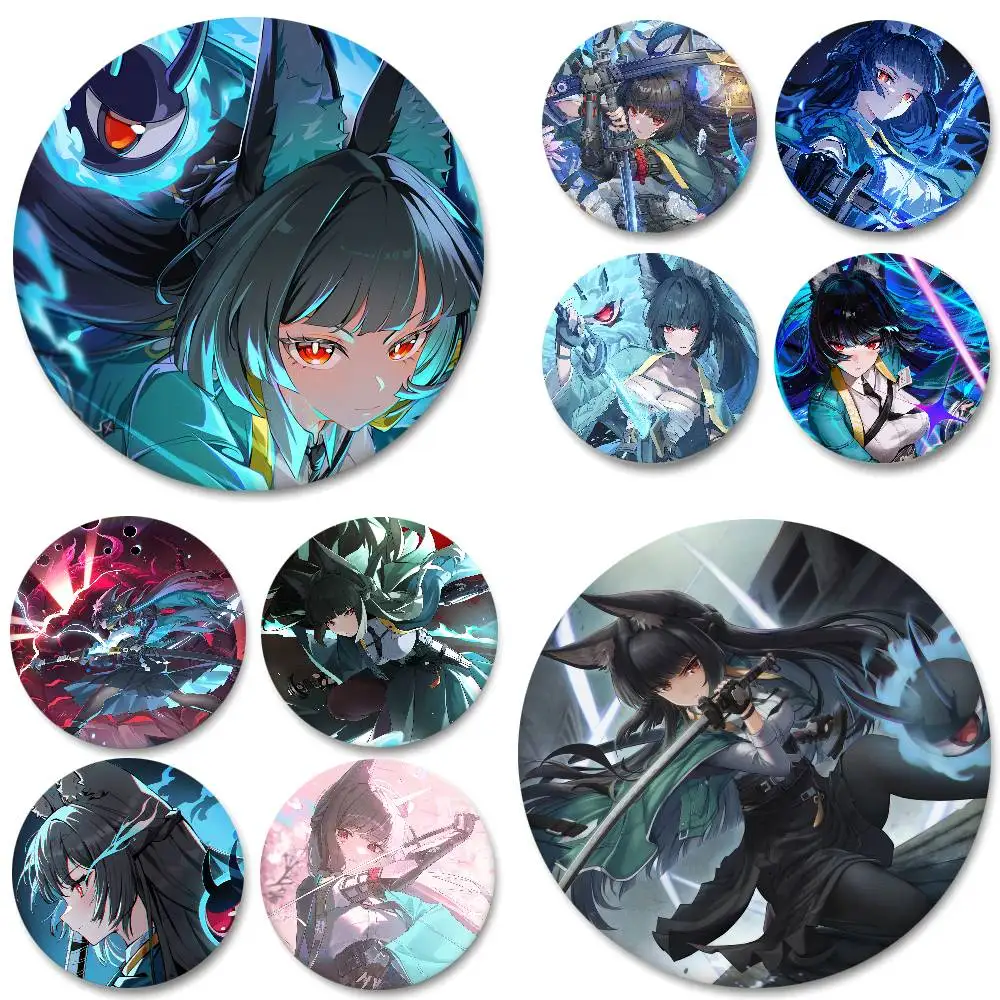 Game Zenless Zone Zero Hoshimi Miyabi Badges Round Badge Tinplate Coin Brooch Clothing Backpack Accessories Lapel Pin