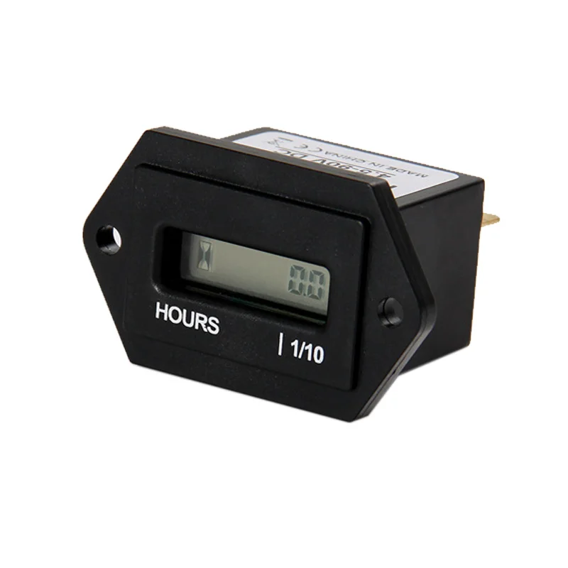 Digitale Lcd Resettable Uur Meter Dc 4.5-90V Voor Sneeuwscooter Jet Ski Elke Motor Grasmaaier Tractor Heftruck Marine Marine A