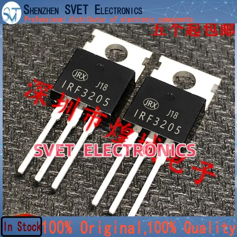 10PCS-50PCS  IRF3205  TO-220 55V 75A MOS  Original In Stock Fast shipping