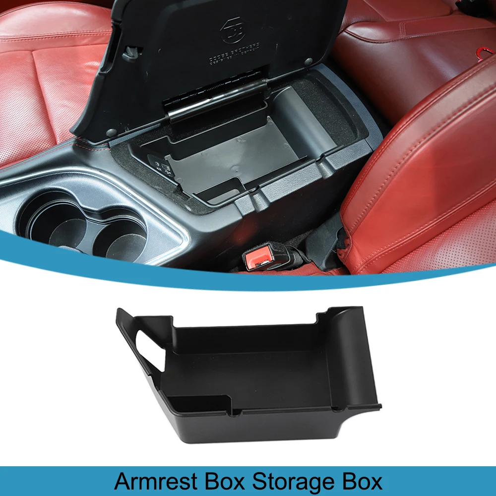 

Car Center Console Armrest Storage Box Organizer Container for Dodge Challenger 2015-2023 Stowing Tidying Interior Accessories