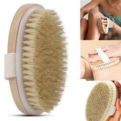 Brosse expensive à poils doux pour le corps sec, gIslande corporel pour la cellulite et le bain lymphatique, outil de soins de la peau