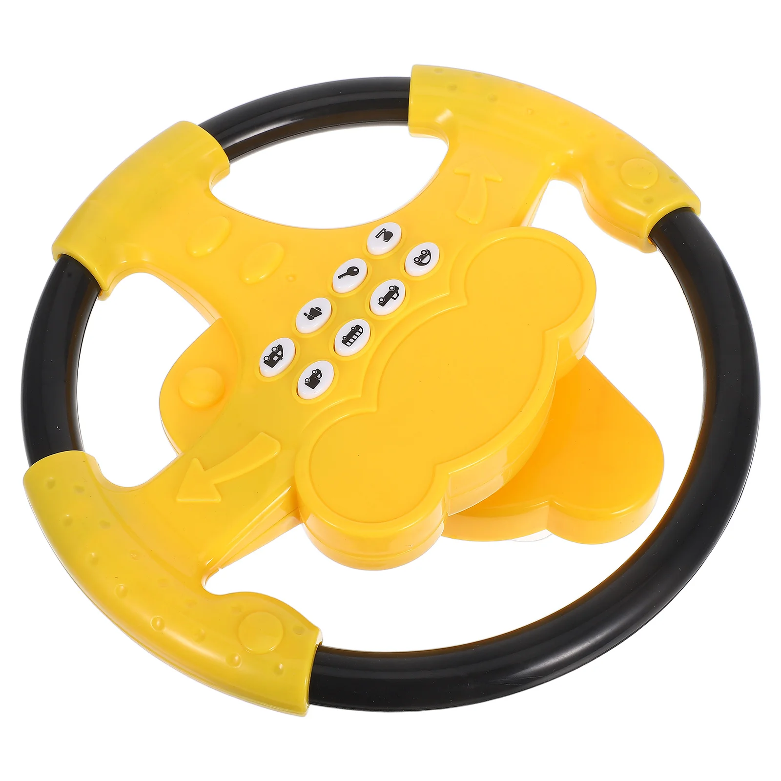

Children Driving Simulator Steering Wheel Sound Effects Toddlers Pretend Play Steering Wheel Suction Cup Stability Interactive