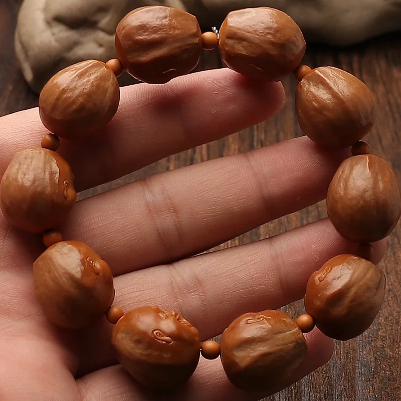 Crafts Olive Nut Carved Handmade Very Happy Iron Core Life All Kinds of Smiling Face Bracelet Cute Maitreya Buddha