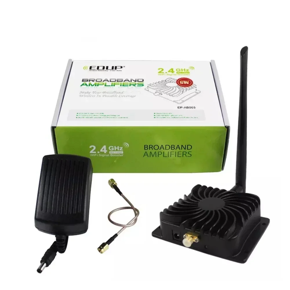 EDUP 8W WiFi Booster 2.4GHz Wifi Power Signal Amplifier Router Range Extend Wireless Remote Control Long Range Extender