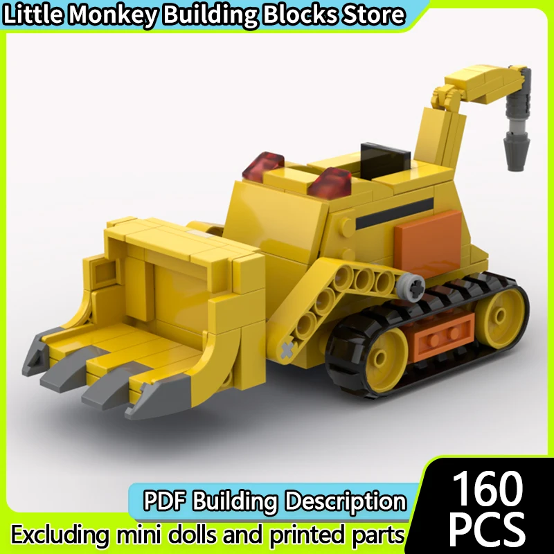 

Popular Animated Series Model MOC Building Bricks Tracked Excavator Modular Technology Children Holiday Gifts Assemble Toys Suit