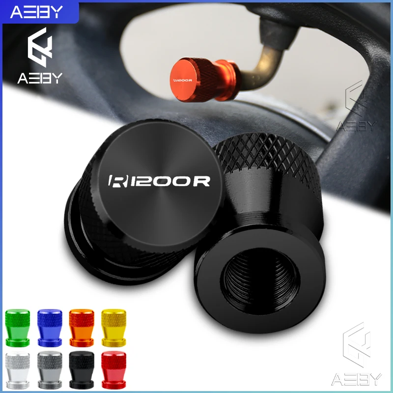 

2PCS CNC Aluminum Motorcycle Wheel Tire Valve Stem Caps Tyre Airtight Cover For BMW R1200R R1200 R R 1200 R Accessories