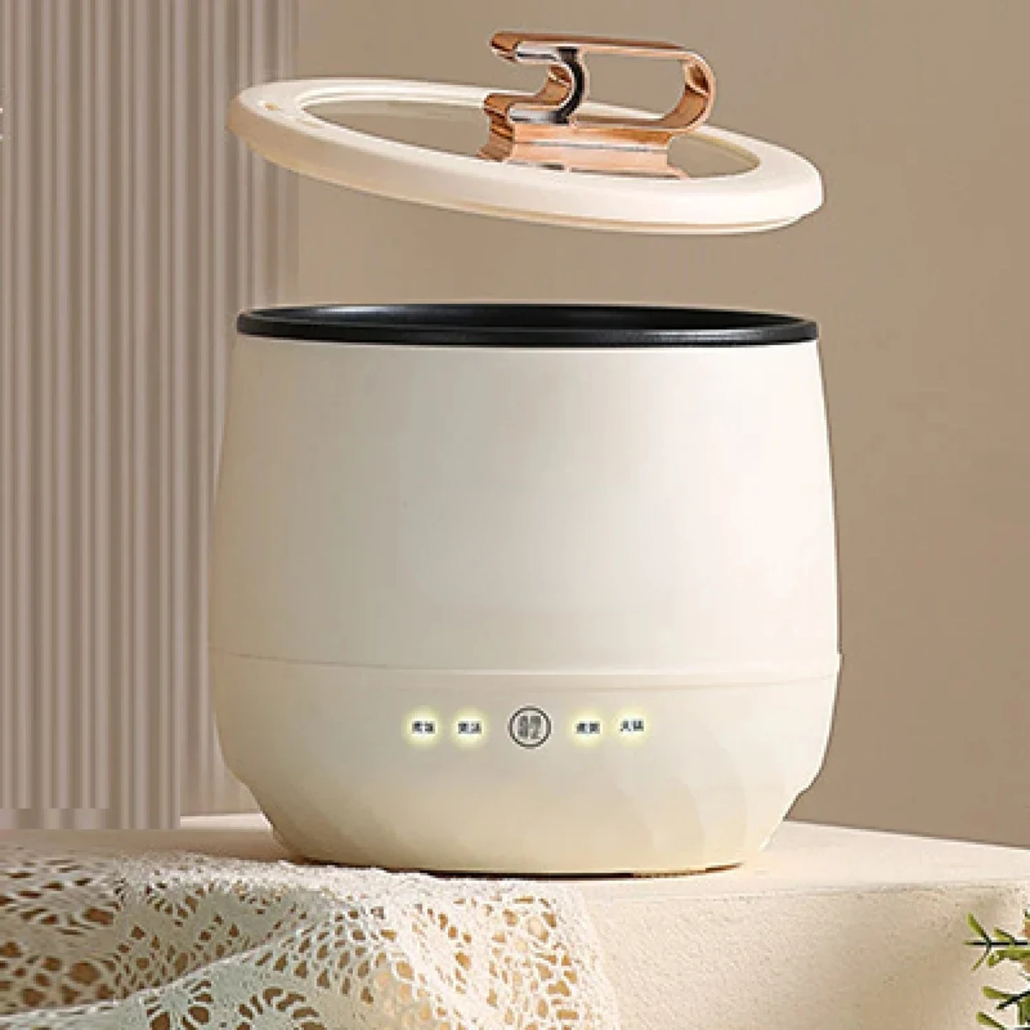 NEW Compact Mini Sturdy Bear-shaped Rice Cooker - Small Portable Office Rice Pot, Perfect Gift - with Safe 220V/110V Dual Voltag