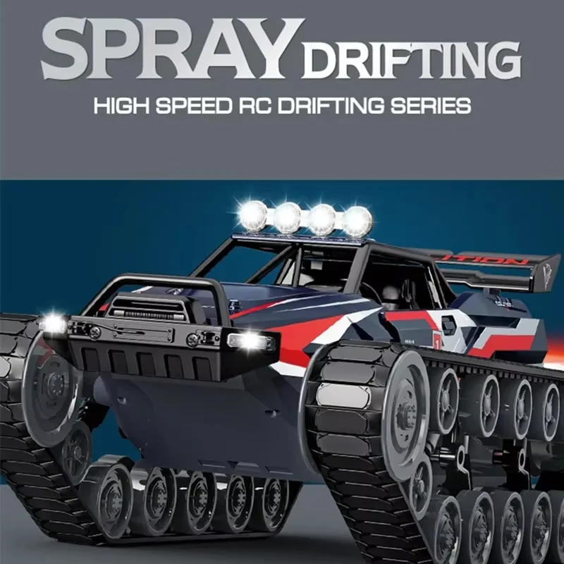 Remmote Control Rc Tank 1/12 2.4g serbatoio di controllo remoto in lega ad alta velocità Drift Spray Tank Model Toy giocattoli per bambini regalo di compleanno