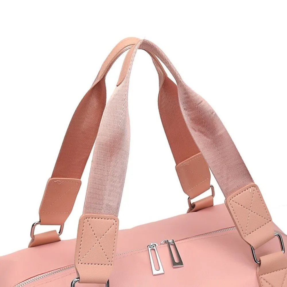 Solid Color Large Capacity Travel Bag Wet Dry Separation Lightweight Yoga Bag Portable Waterproof Fitness Bag Daily Commute