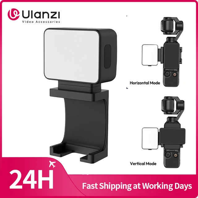 ​ Ulanzi LM001 Pocket 3 Mini Light Video Light Fill Light dla DJI Pocket 3 IPX4 Wodoodporne magnetyczne światło wypełniające dla DJI Pocket 3