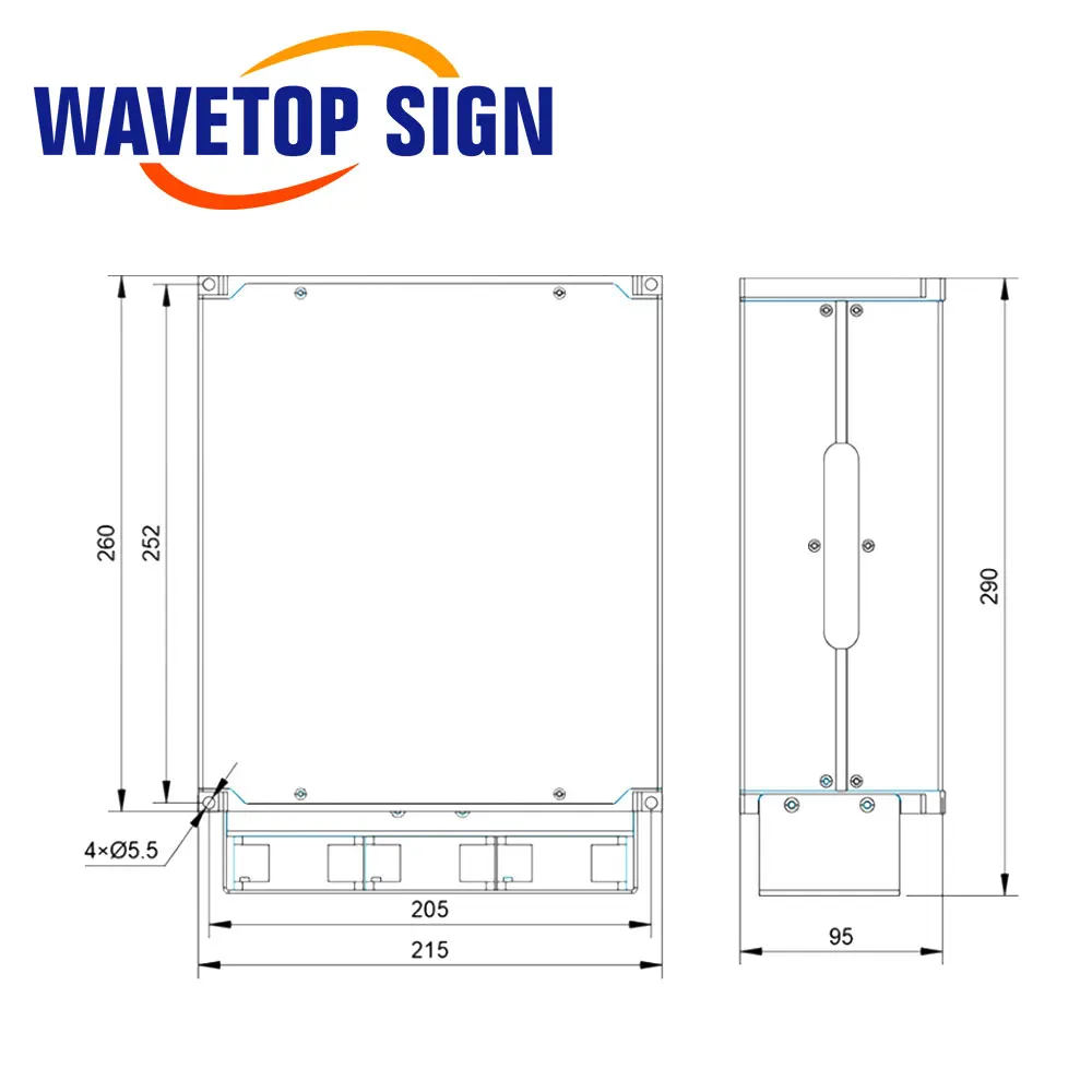WaveTopSign Raycus Fiber Laser Source Q-Switched Pulse Generator 20W 30W RFL-P20QS/P30QS 1064nm For Fiber Laser Marking Machine