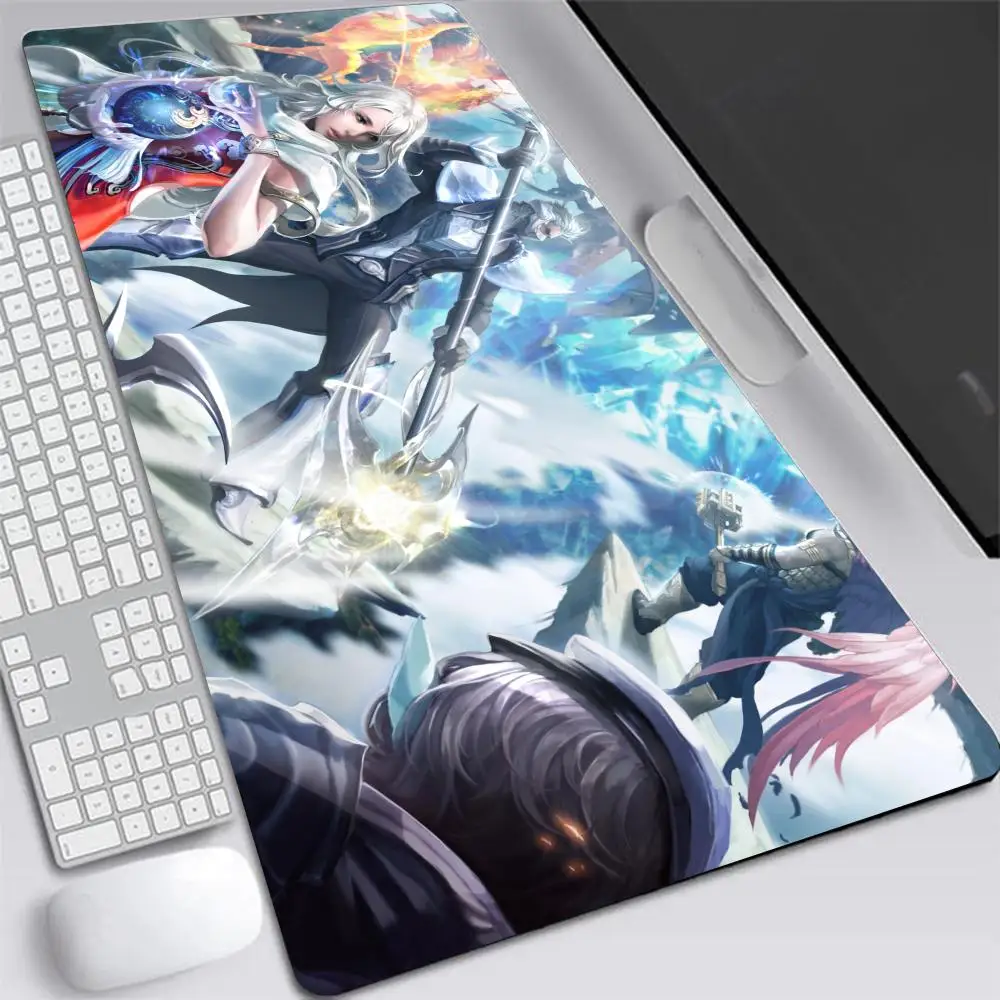 

Mouse Pad Large rubber mouse pad with lock edge computer gamer HD Eternal castle_AION printing desk pad keyboard pad