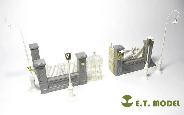 ET Model 1/35 J35-001 Park Gate & Fence Detail Up part FOR MINIART KIT