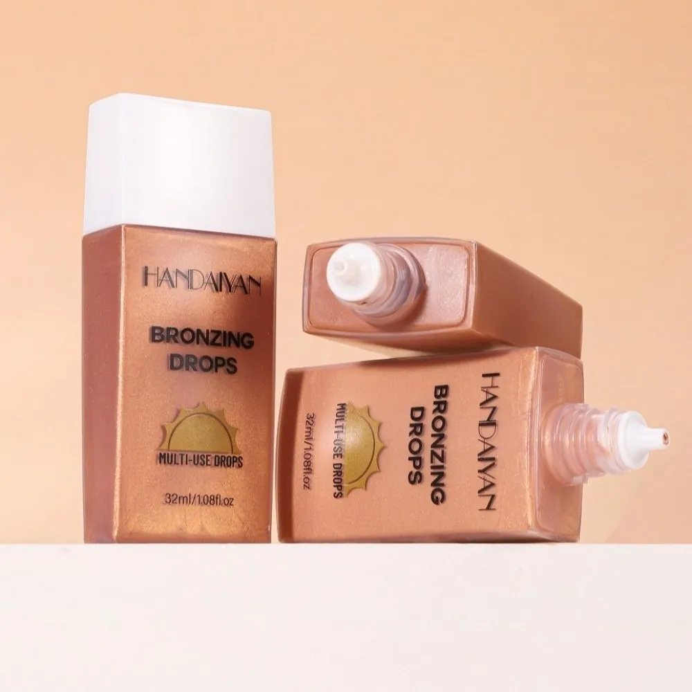 Pearlescent Shine Bronzer Liquid Tanning Cream Moisturising Long Lasting Tanning Body Lotion Waterproof Shimmer