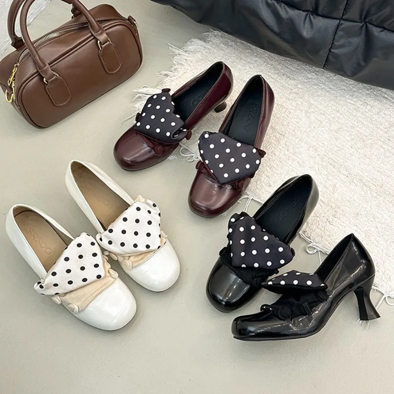 

Mary Jane Shoes Women 2026 Retro Style Spring New Block Heel Shallow Shoes