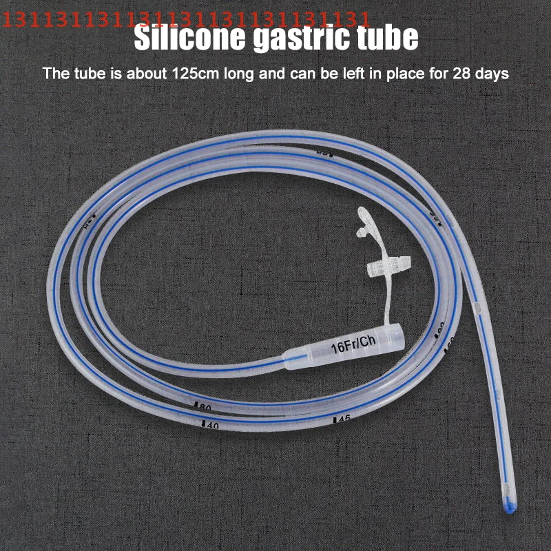 

Disposable Silicone Nasogastric Tube F16 F18 Medical Nasal Feeding Clear Hose for Gastric Feedings