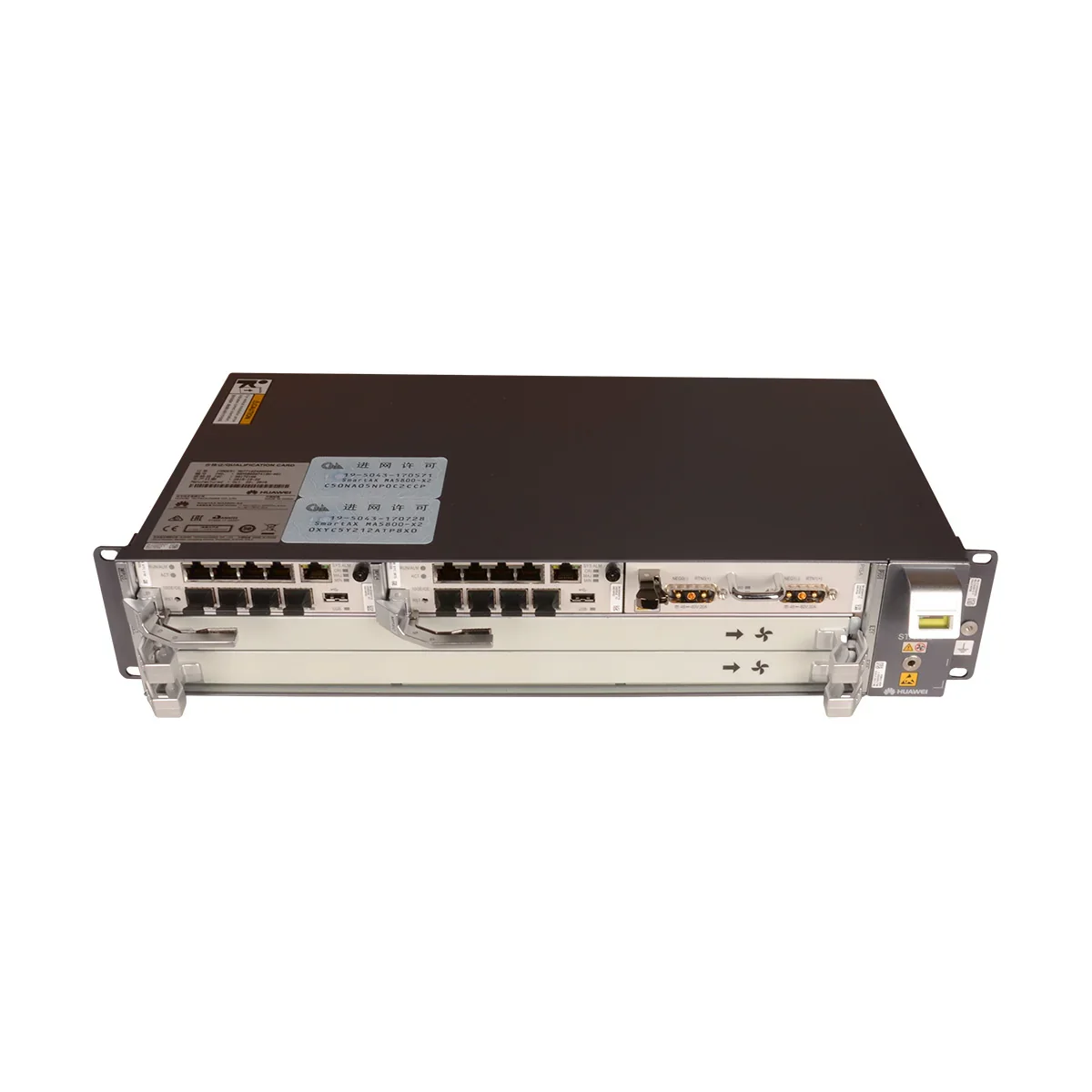 MA5800-X2 19inch Fiber Optic Equipment OLT with MPSG*2 Pisb*1 DC Power Optical Chassis