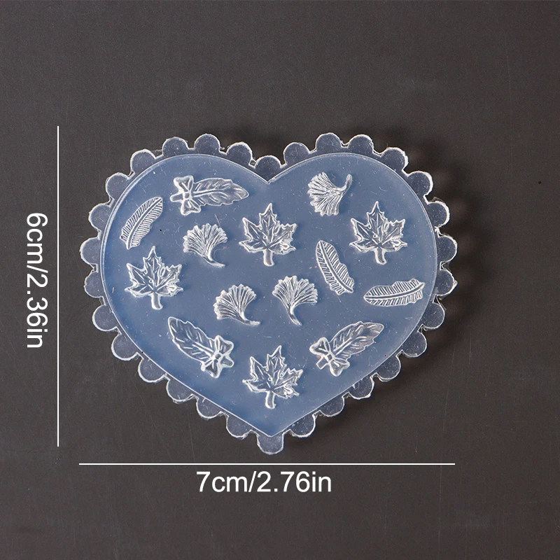 1 Pcs Soft Silicone Nail Rose Flower Heart Mold 3D Butterfly Goldfish Shell Carved Cartoon Template Nails Accessories For Salon