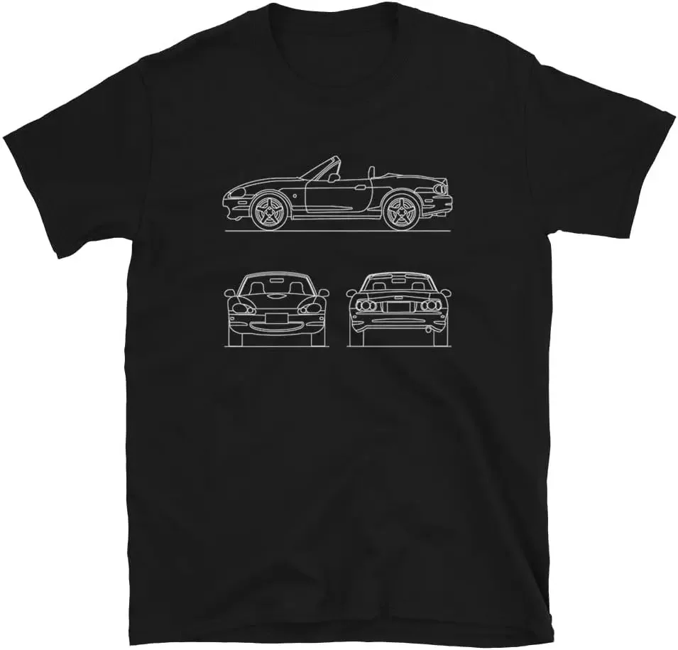 MX-5 Roadster Miata Sports Car Mens T-Shirt Japan Eunos Sports Cars Tee Shirts