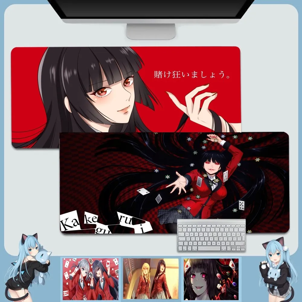 Kakegurui Jabami Yumeko Anime Anti-Slip Speed Version Game Computer Keyboard Office Table Mat Gaming Mouse Pad