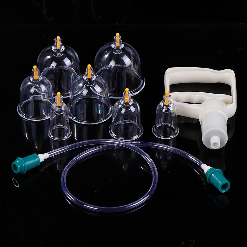 Vacuum Cupping Glasses Vacuum Massage Body Cupping Kit anticellulite Chinese Cupping Body Cup Massager dimagrante per il viso del corpo