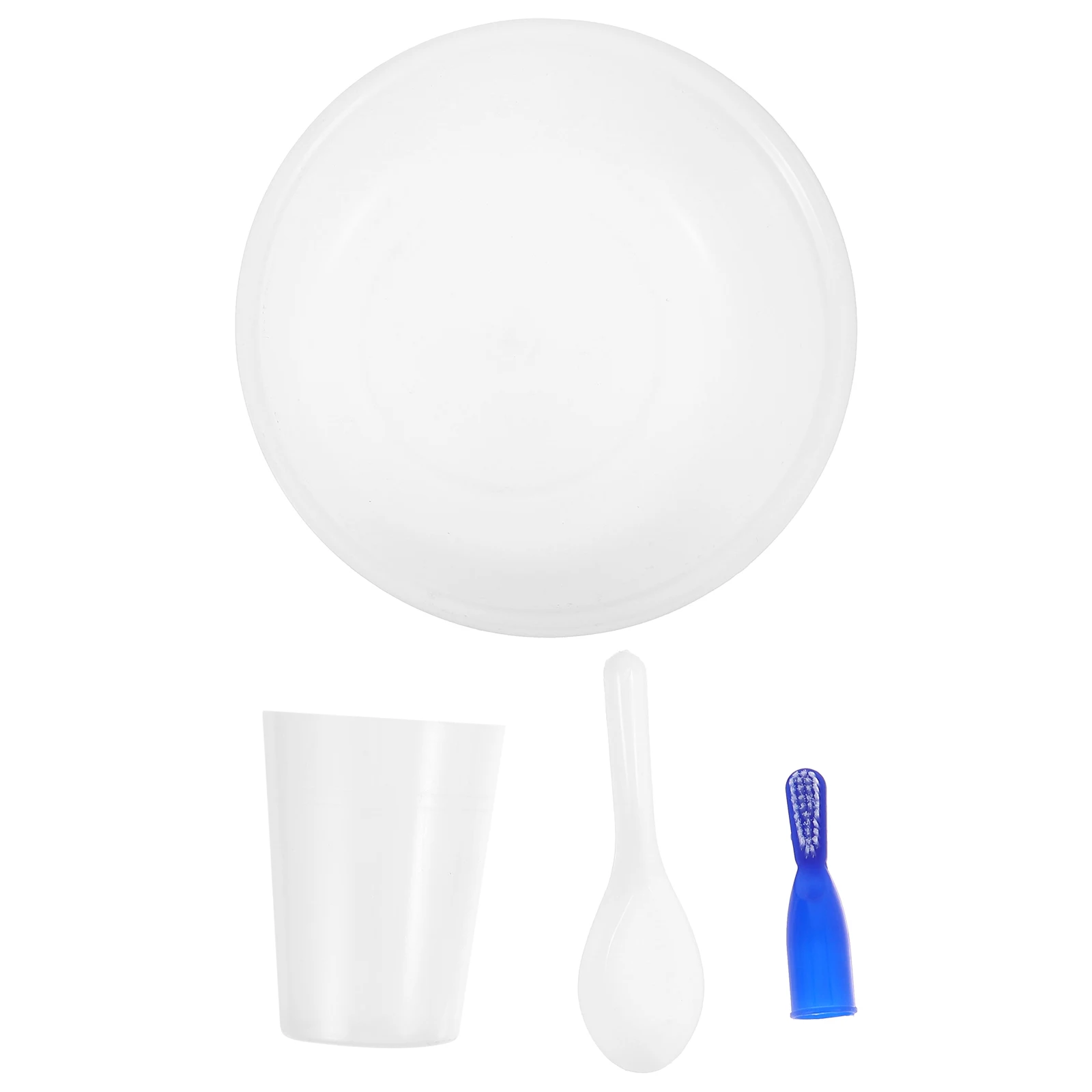 

1 set Bowls Cups Spoons Toothbrushes Safe Materials Correctional Facility Daily Necessities Prison Use Jail Use Small Spoon Mini