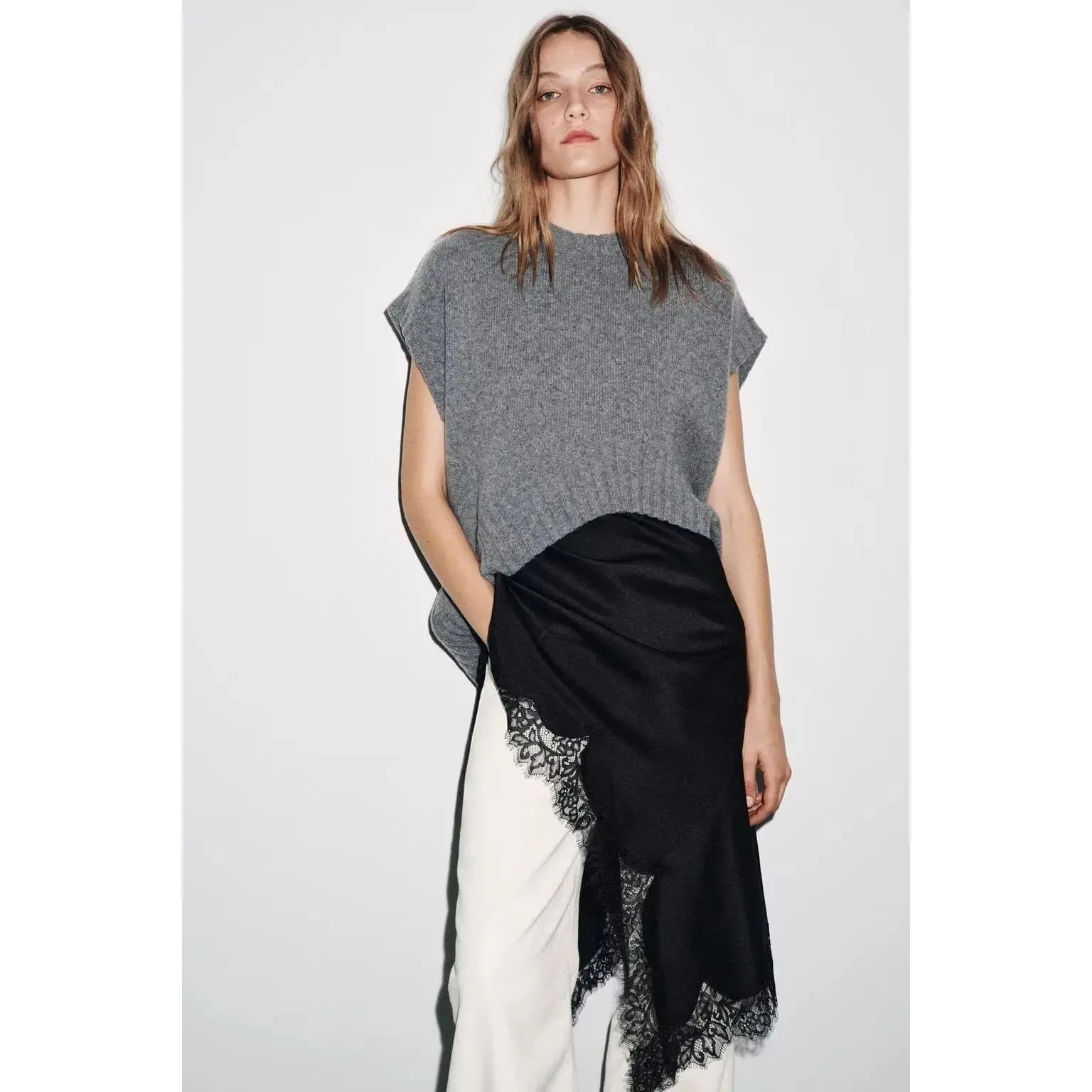 

Женский свободный повседневный вязаный жилет-пуловер Cleanfit Sle Winter Faion, женская одежда онлайн, Ss