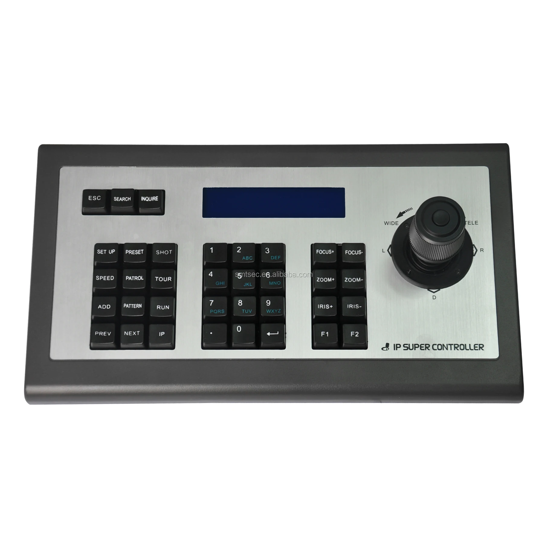 IMX482LCCTV PTZ Speed Dome Camera IR Remote Pelco-P/Pelco-D RS-485/RS-232 CCTV 3D Joystick 1.2Km LCD Display Keyboard Controller