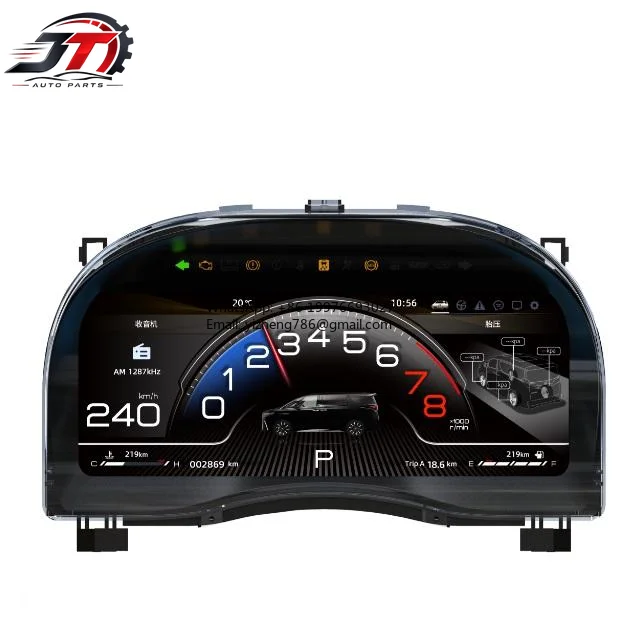 JT 12.3 Inch Car Digital Cluster Instrument For Toyota For Alpha For 20 Series For 30 Series Upgraded 40 Series Dashboard Displa