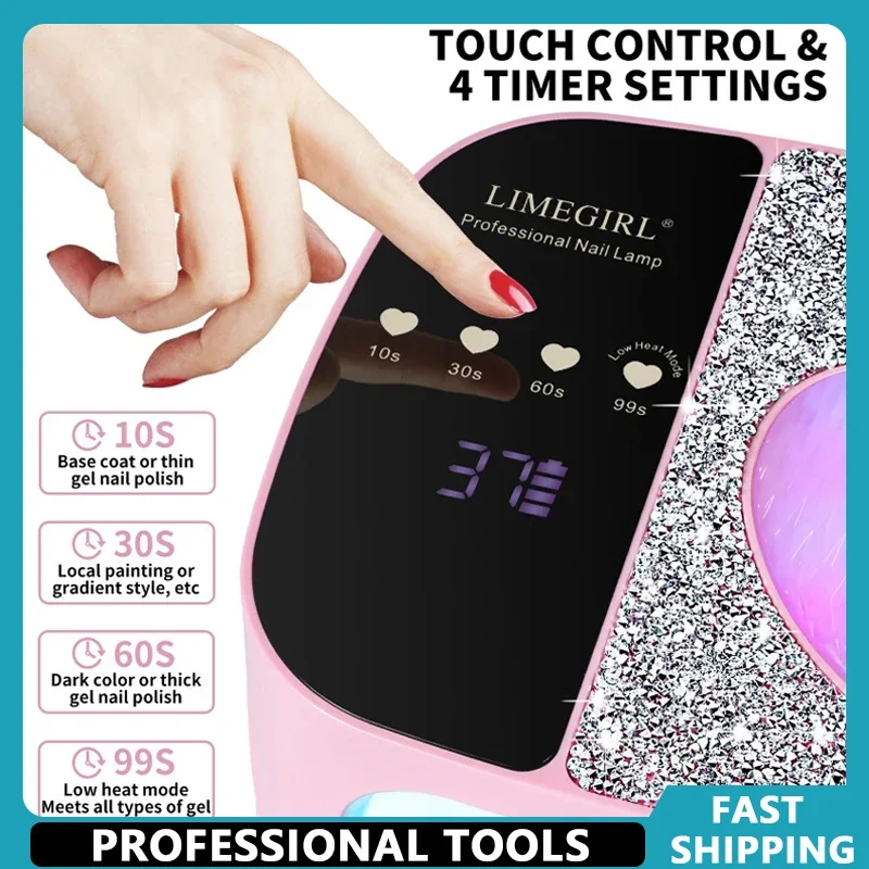 

Wireless UV LED Nail Lamp Dryer 36 LEDs Rechargeable Nail Drying Light for UV Gel Polish And Acrylic Nails Beauty Equipment