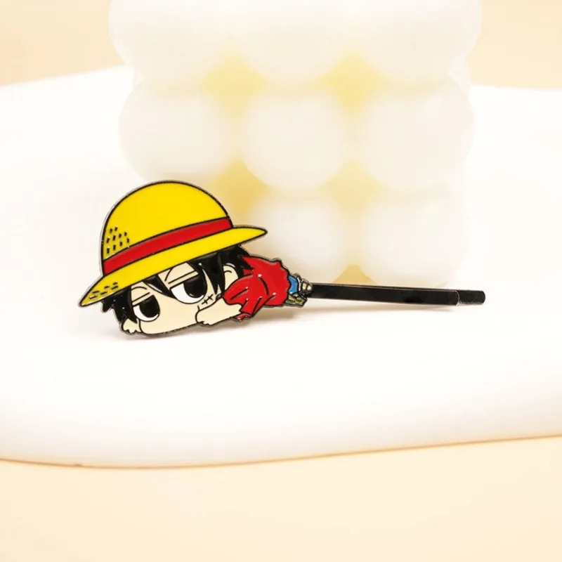 Цельная обезьяна-D-Luffy Roronoa Zoro, милая заколка для волос с героями мультфильмов, хорошая цена, модная индивидуальная заколка для челки, аксессуары для волос, подарки