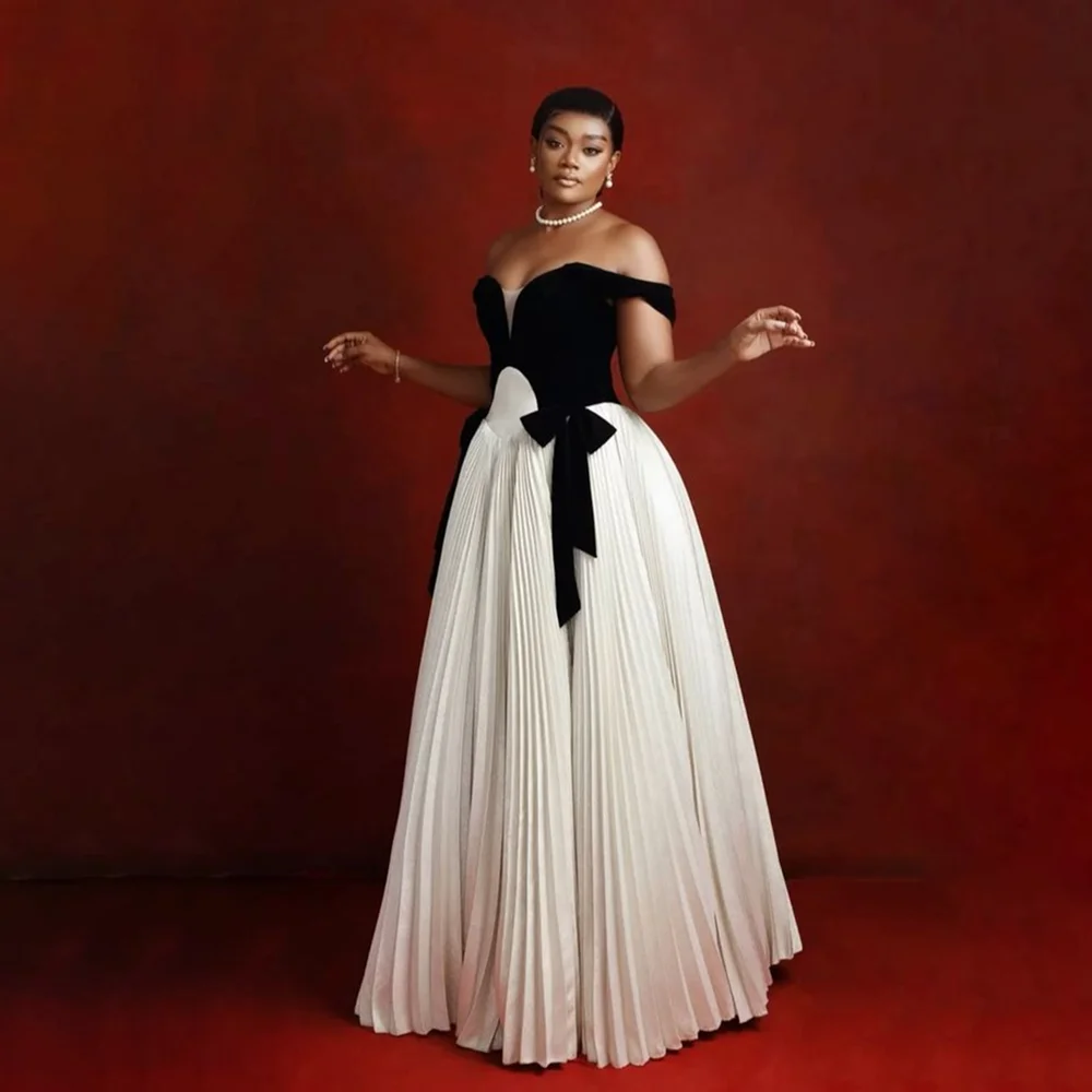 

Элегантное новое трендовое женское платье для выпускного вечера с открытыми плечами длиной до пола, вечернее платье с открытой спиной, элитное платье Vestidos De Festa