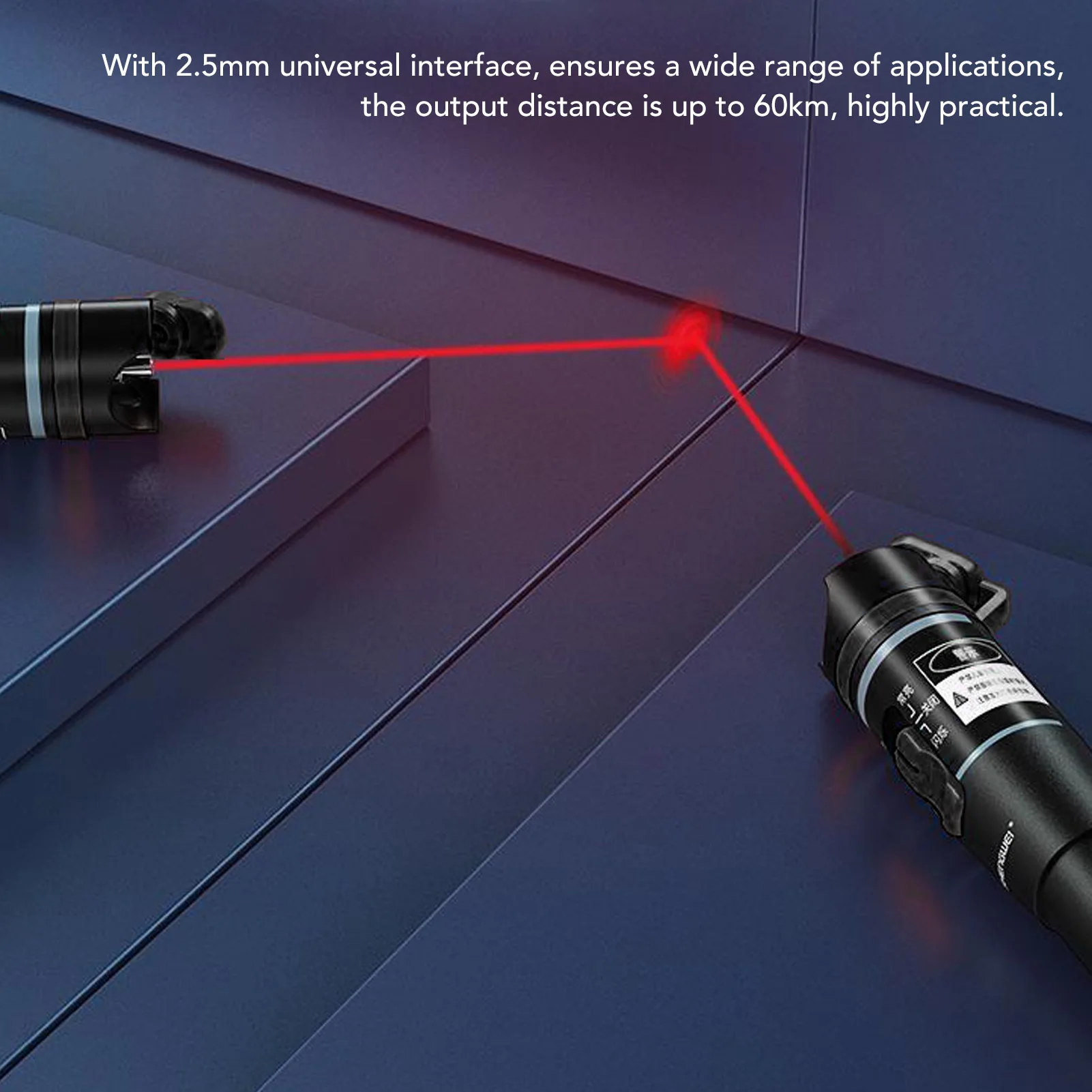 Visual Fault Locator 60MW 60KM Output Universal FC SC ST Interface Non Contact VFL Fiber Optic Test Pen VFL Fiber Optic Test Pen