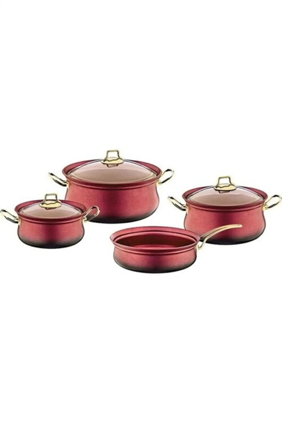 

DOLBOVI 7 Prç granite copper Cookware Set red Cookware Set