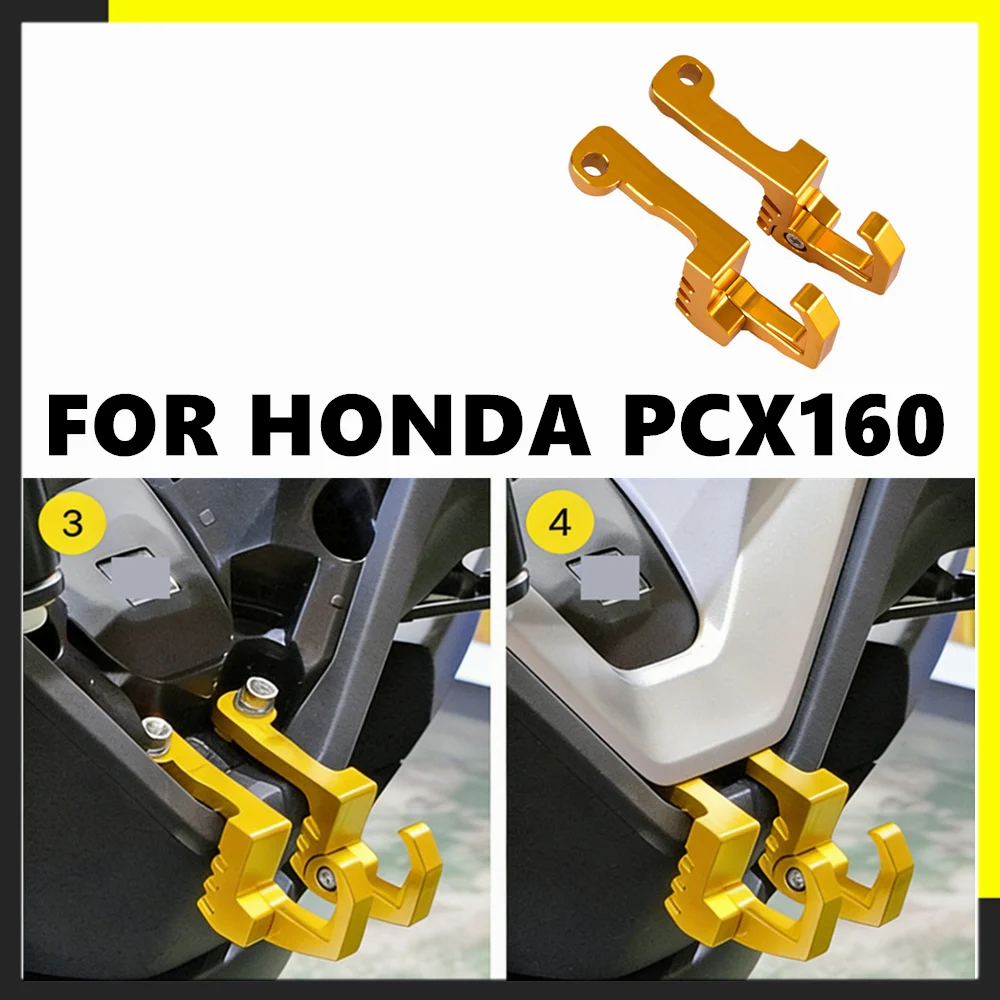 Motorcycle Hook Helmet Luggage Bag Hook Holder Hanger Hooks for Honda PCX160 PCX 160 Aluminum Alloy Modification Parts