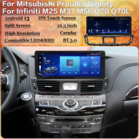Android Car Radio For Nissan Cima Fuga For Mitsubishi Proudia Dignity For Infiniti M25 M37 M56 Q70 Q70L 2012~2019 GPS Head Unit