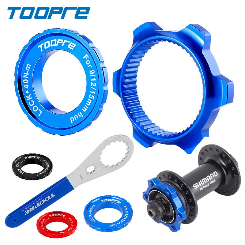 Bike Disc Brake Centerlock to 6-Bolt 6 Hole Rotor Adapter Wrench Spanner Bicycle 44mm Hub Center Lock Conversion Spacers