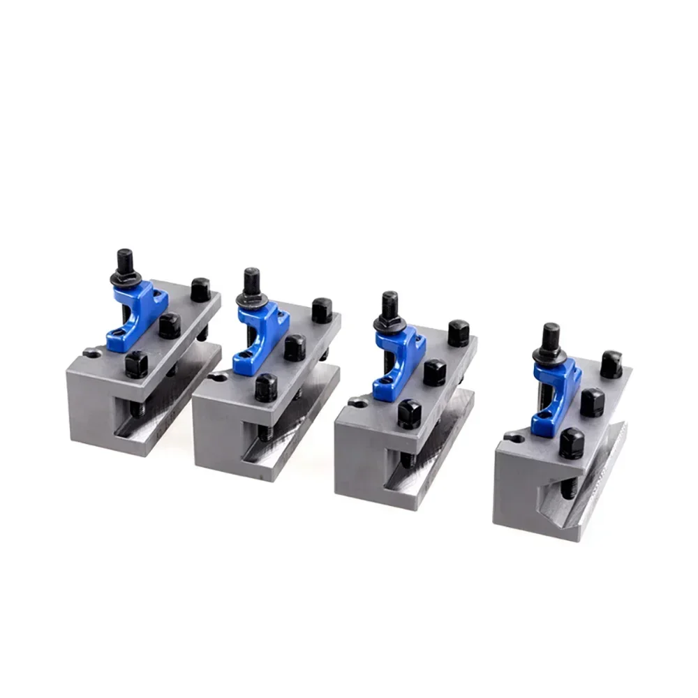 A Type Quick Change Tool Post Set Dia 6-11.8 Inch Lathe Swing Turret Kits Include 1pcs Tool Post+4pcs Tool Holders