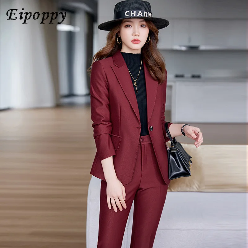 Business Suit Women's Autumn New Temperament Goddess Style White Collar Office Wear Manager Commuting Work Clothes