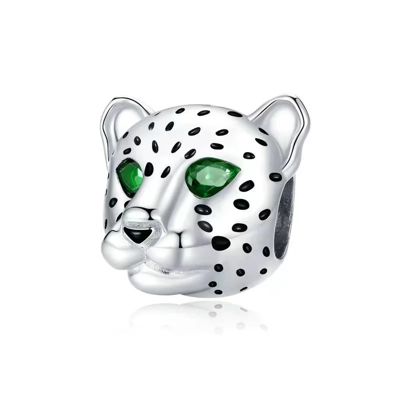 Cuentas de calabaza y leopardo para mujer, abalorios originales de moda, adecuados para pulsera Pandora original, accesorios de joyería