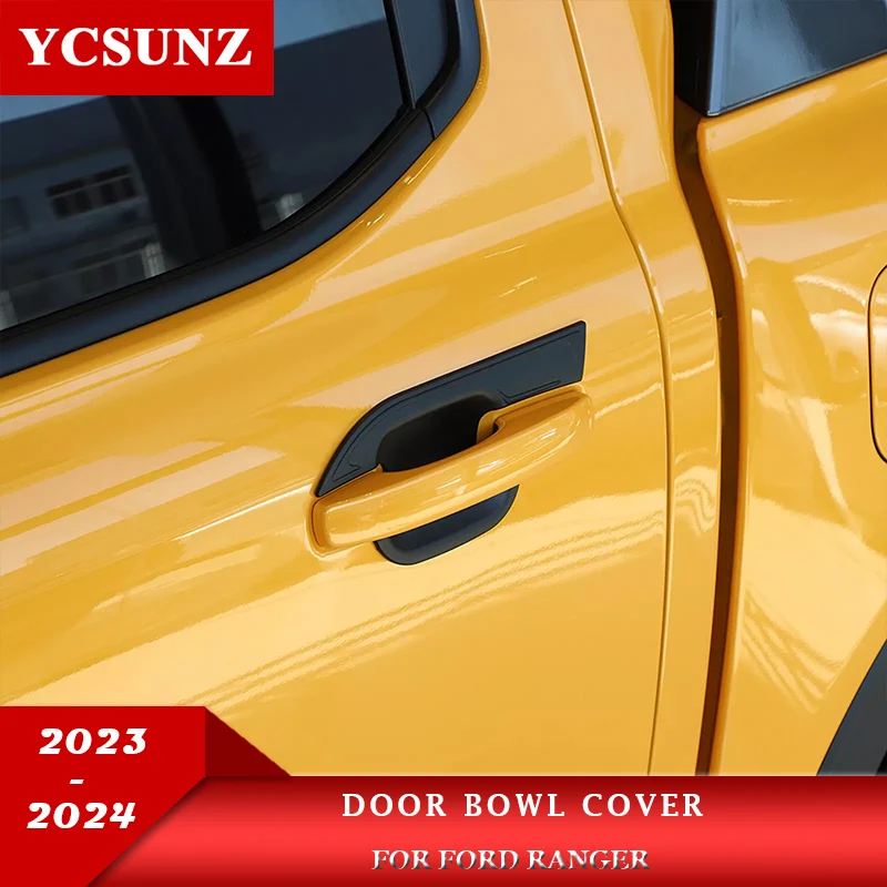 

Door Handle Bowl Cover For Ford Ranger Wildtrak 2022 2023 2024 raptor Sport XLT XLS Double Cabin Car Accessories