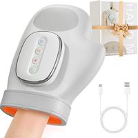 New Hand Massager with Heat and Airbag Compression Carpal Tunnel Wrist Finger Kneading Massage Device Electric Vibration Gloves