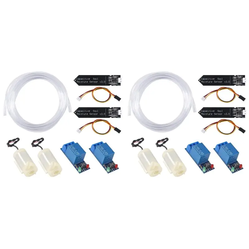 

【THANKSGIVING DAY】2Set Automatic Irrigation DIY Kit Watering System Capacitive Soil Moisture Sensor And Water Pump For Garden Wa