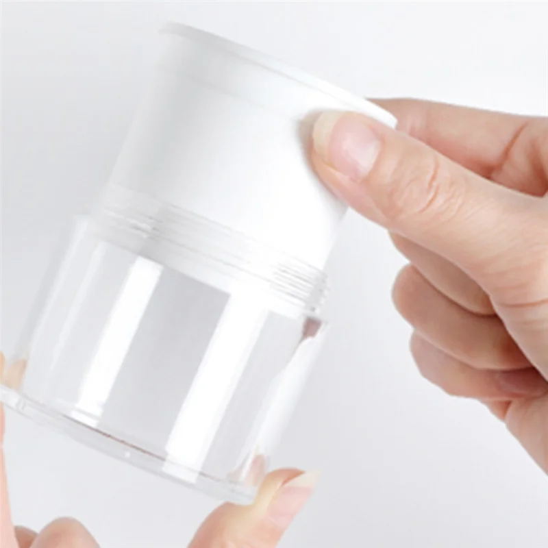 

A08F-Баночки с безвоздушным насосом, пустые акриловые косметические контейнеры для макияжа, дорожный лосьон с крышкой для густого увлажнителя