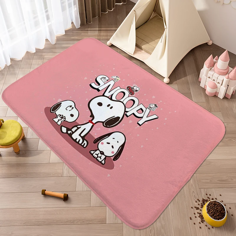 

Washable Non-slip Kitchen Rug A-Snoopys Aesthetic Room Decorating Items Door Entrance Carpet Bedroom Veranda Floor Mat Bathmat