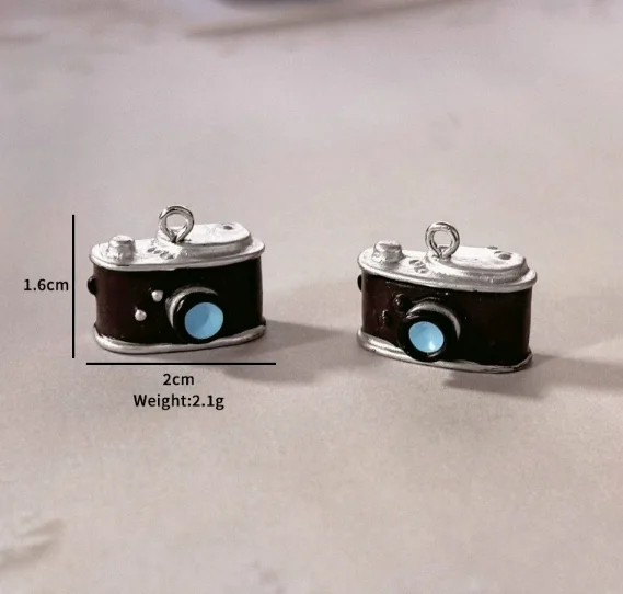 Lot 10 Pcs Resin Camera Charms Jewelry Making  Earrings Pendants Necklaces Bracelets DIY Accessories gift