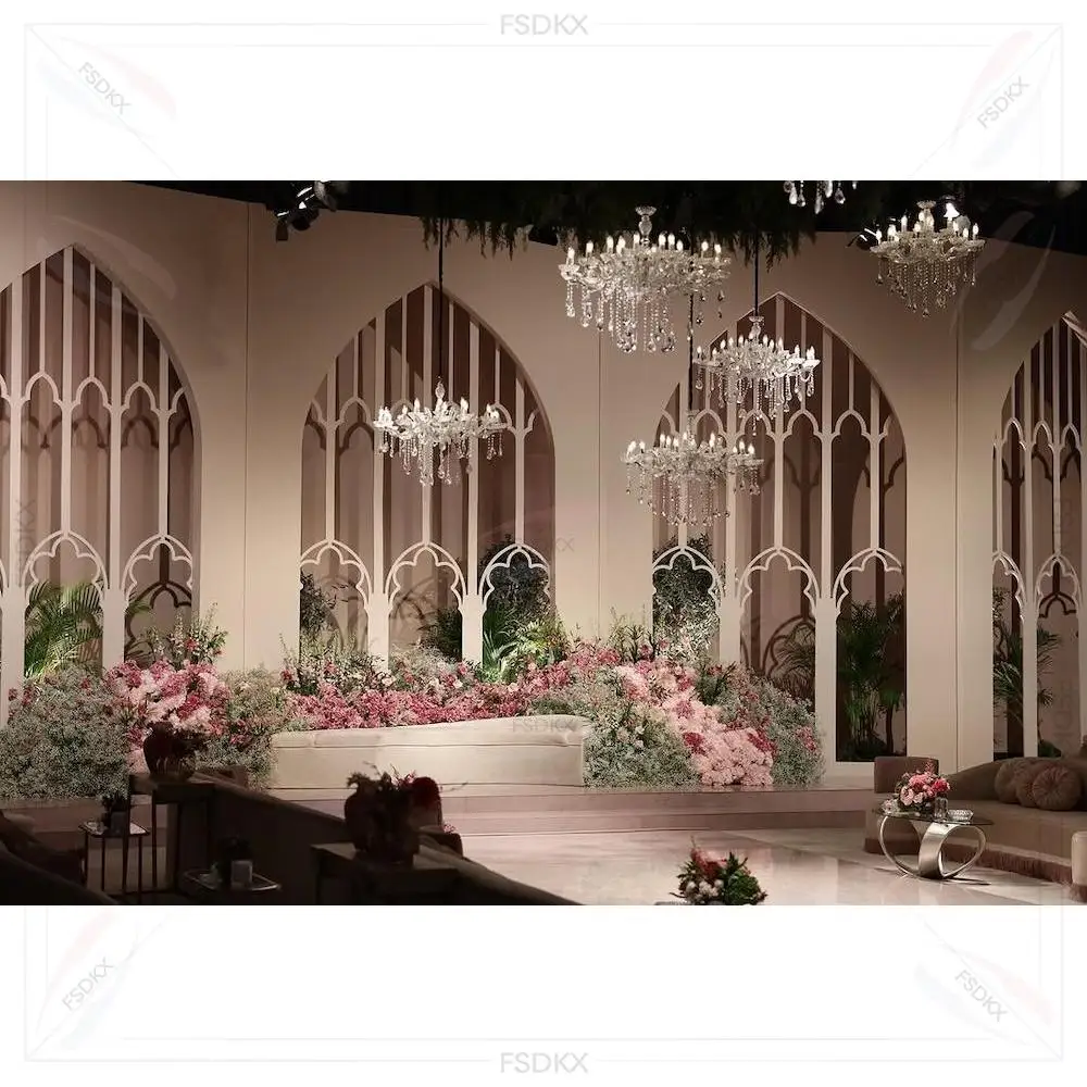 

Professional Customization Pvc Backdrop Set Party Decoration PVC Arch Display Stage Backdrop