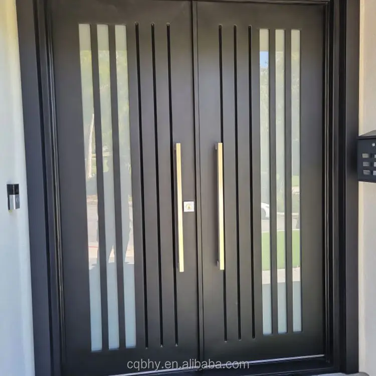 Durable Eco-Friendly Villa Modern Customized Colors Motorized Aluminum Alloy Powder Coated Main Gates Gate