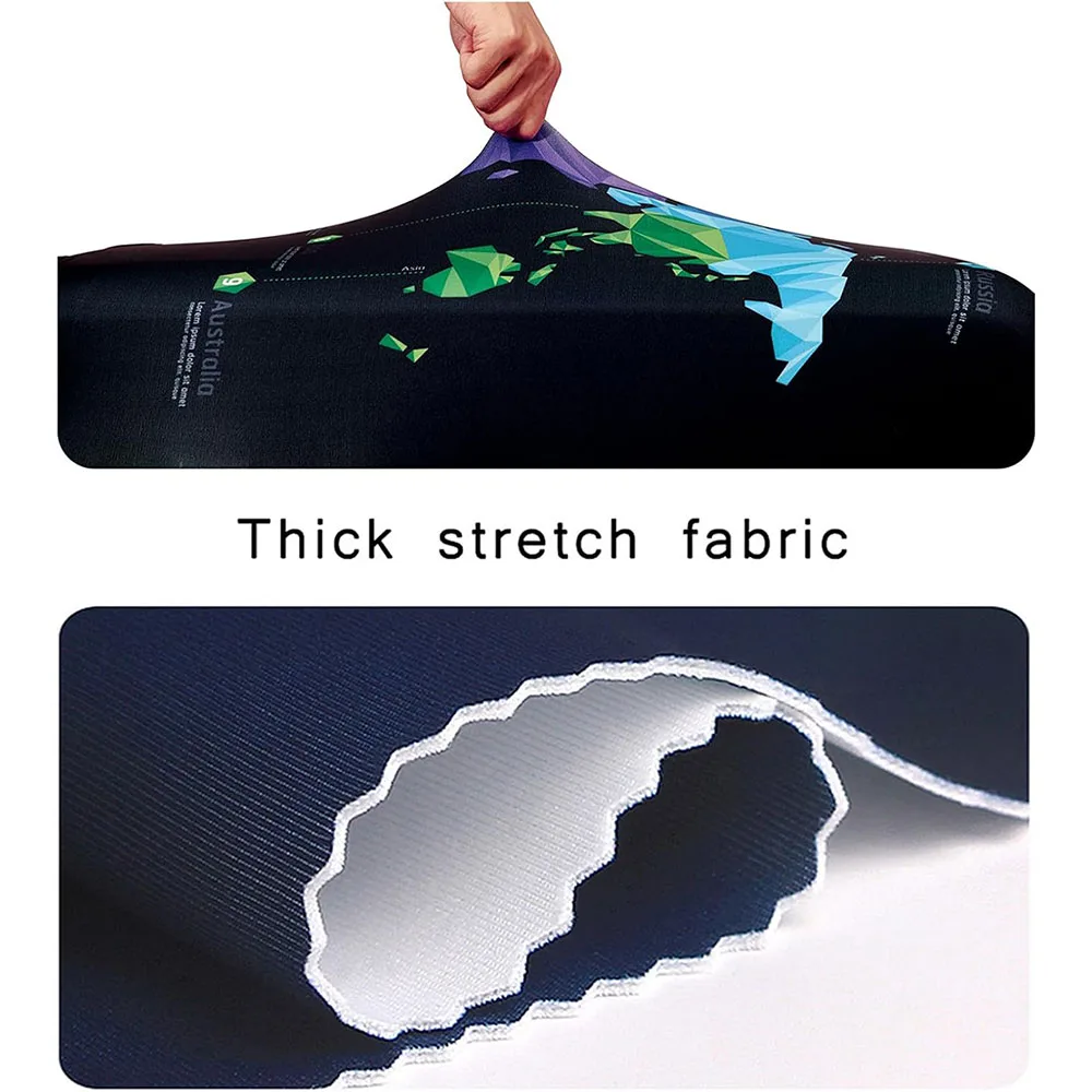 سميكة مرونة الأمتعة الغطاء الواقي سستة دعوى ل 18-32 بوصة حقيبة حقيبة يغطي غطاء عربة السفر الملحقات العملية #6